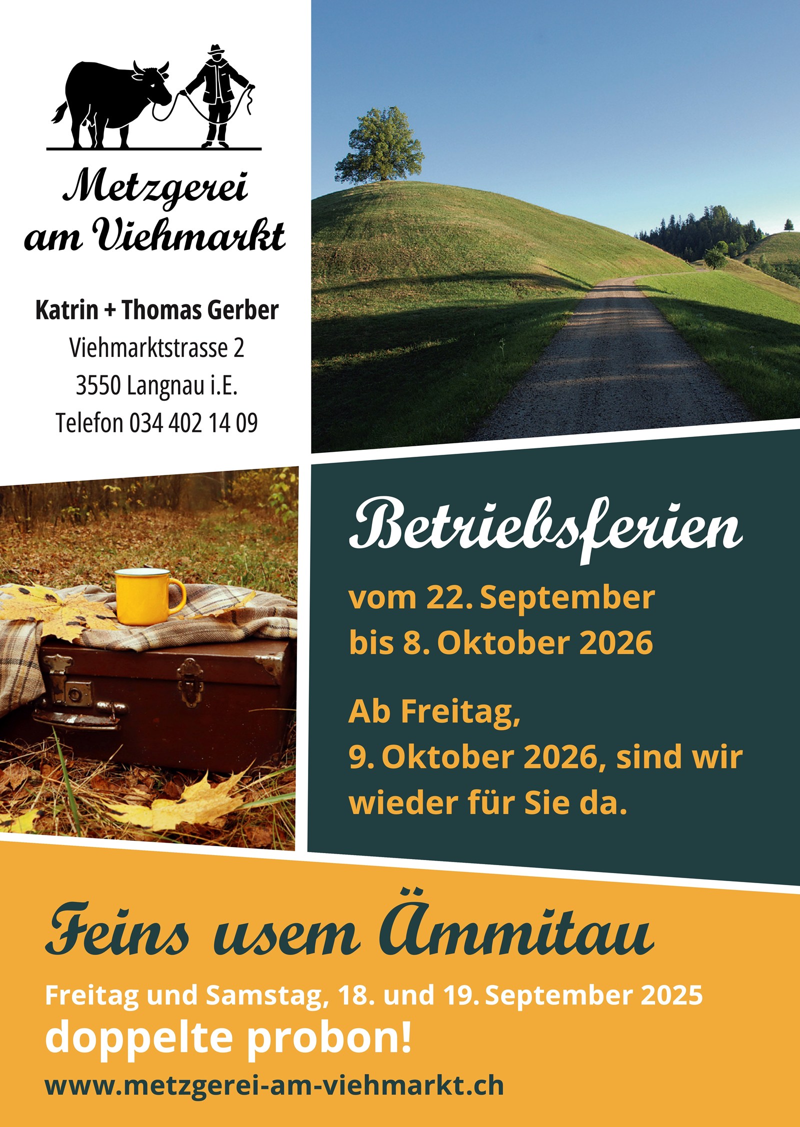 Flyer Betriebsferien Herbst 26 A6